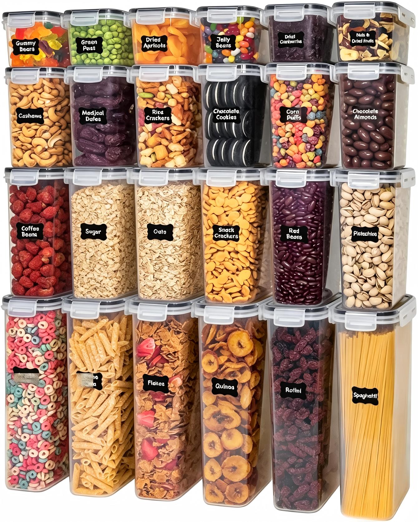 Food Snacks That Are Black - Boîtes de conservation alimentaire avec couvercles,