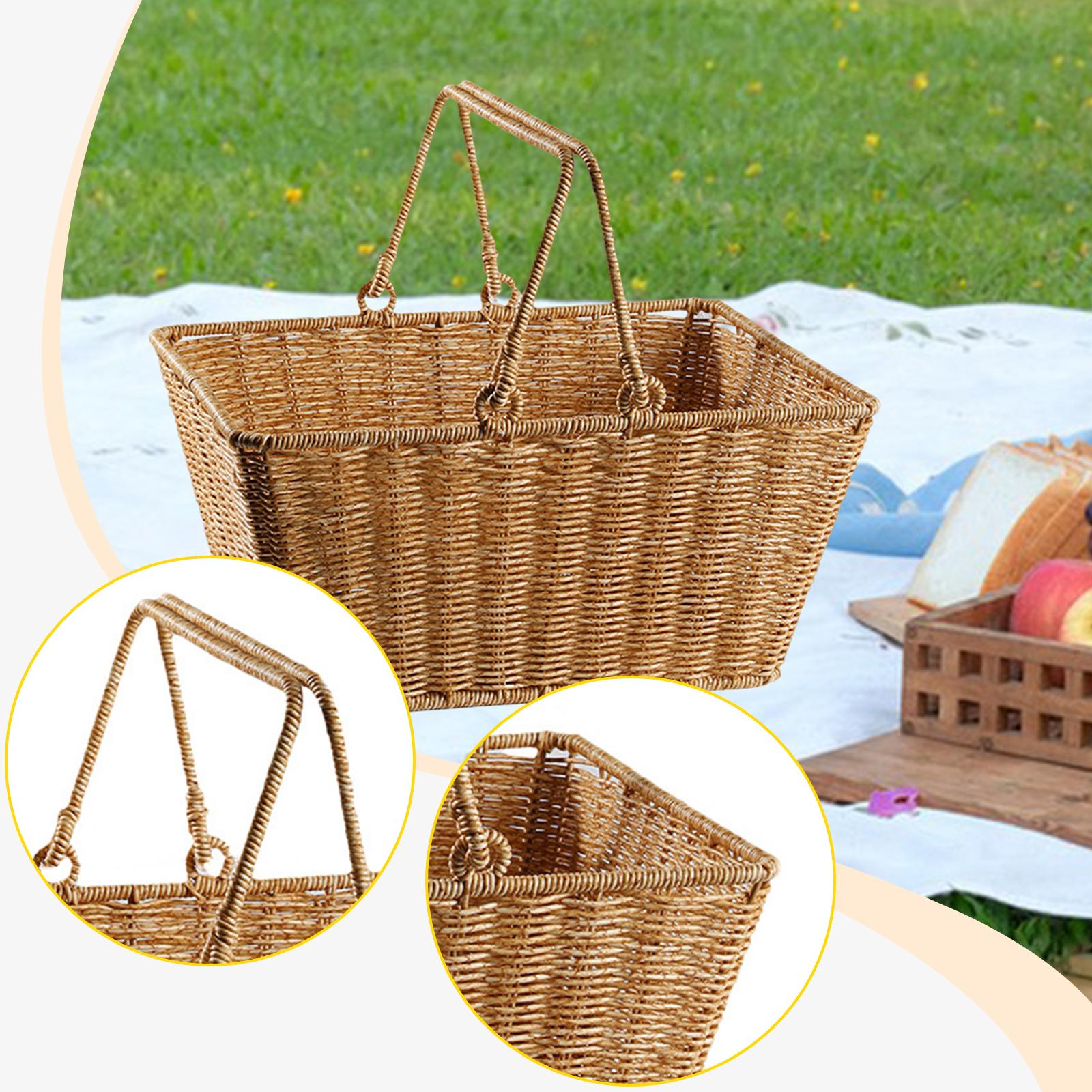 Snacks Food Gift Baskets - Panier de pique-nique avec poignée, sac