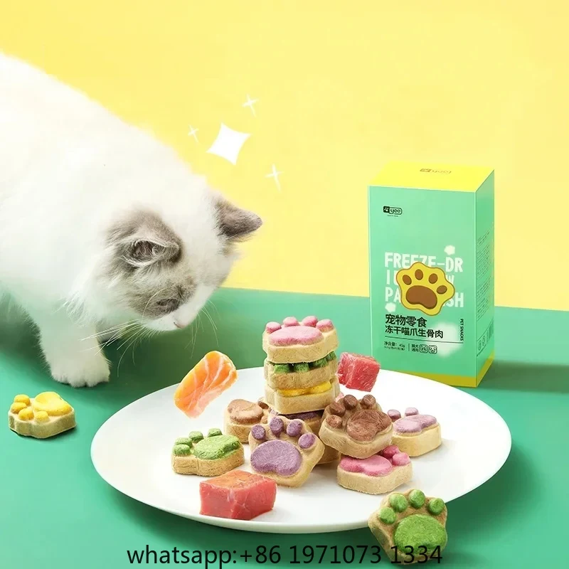 Food Protein Snacks - Friandises lyophilisées pour chats, riches en
