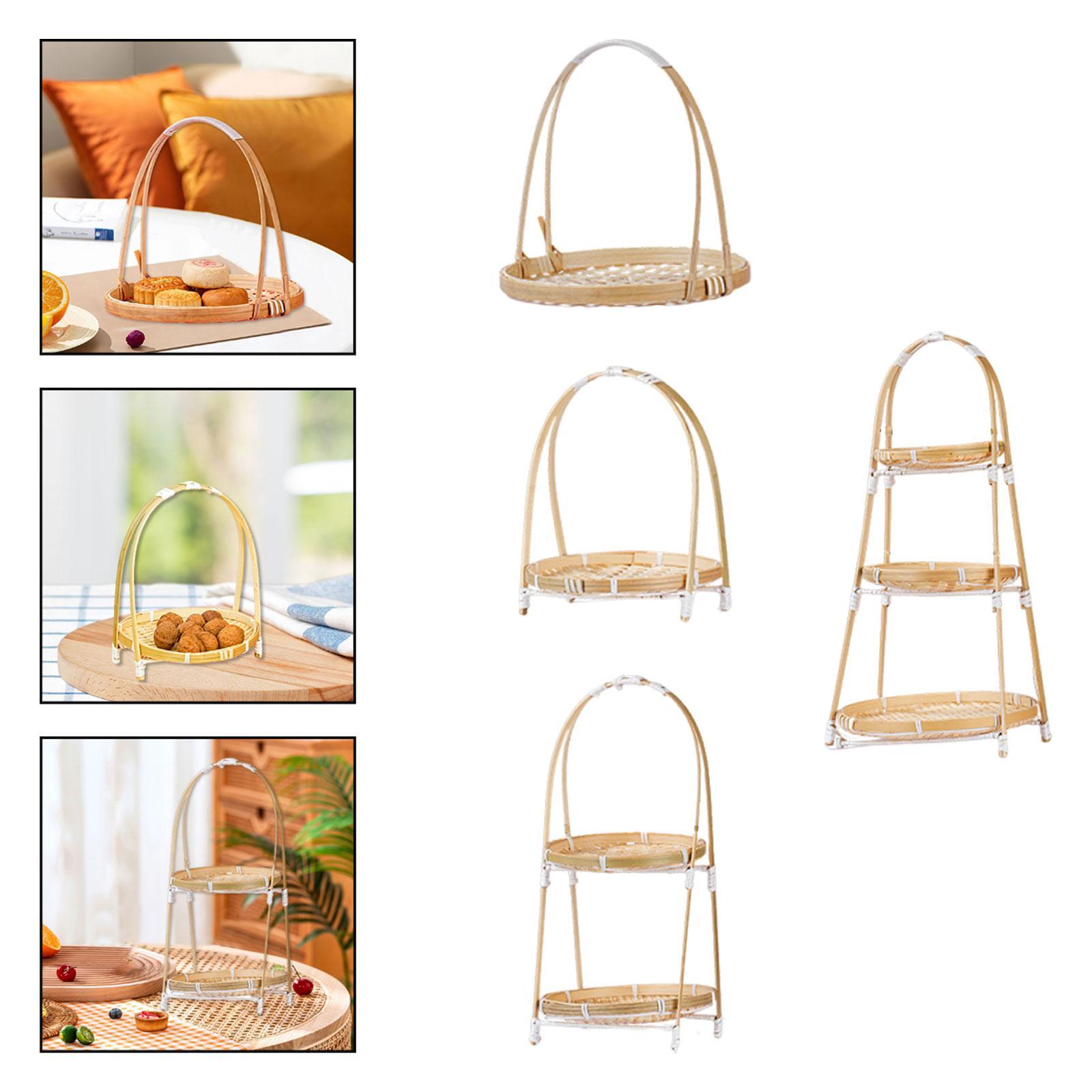 Snacks Food Gift Baskets - Organisateur de collations, plateau en bambou
