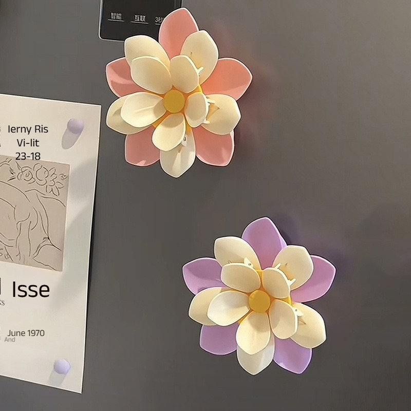 Food Good Snacks - Aimant de réfrigérateur Lotus doux, Clip