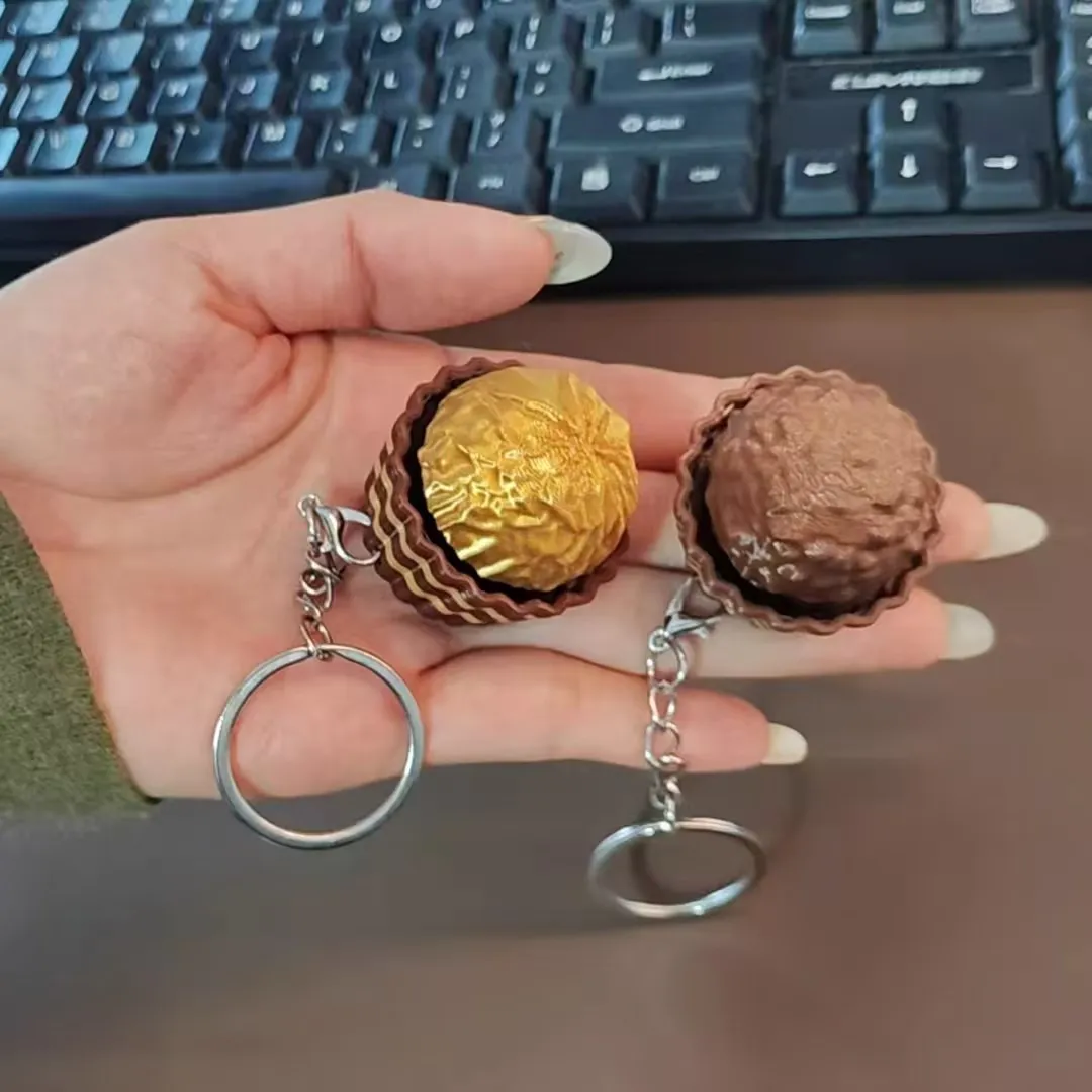 Food Or Snacks - Porte-clés clavier chocolat Dubaï, bouton anti-stress,
