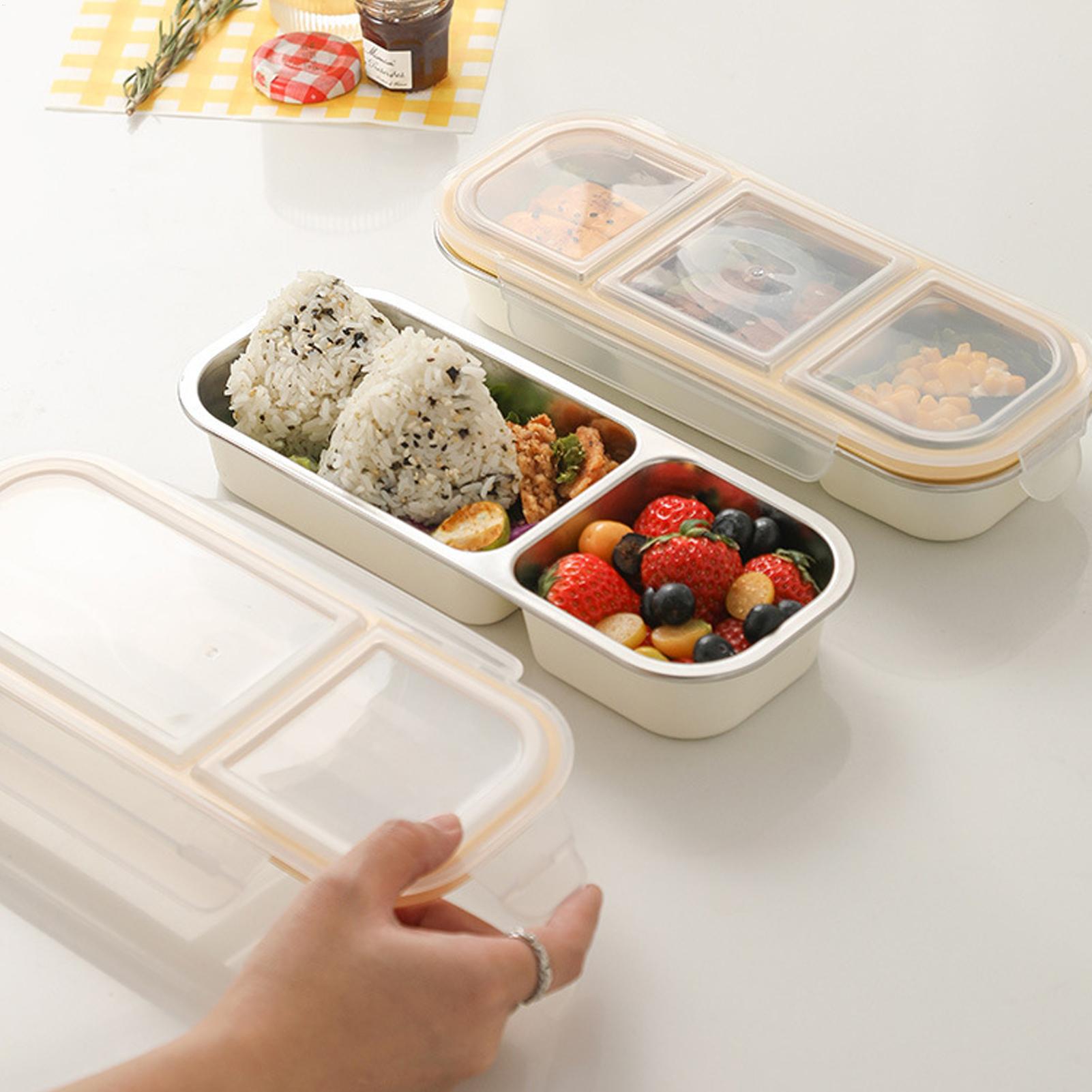 Food Snacks For School - Boîte à collation en acier inoxydable,