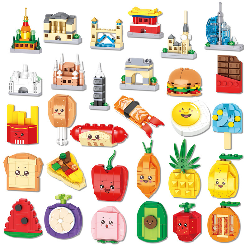 Food Snacks Ideas - Kit de blocs de construction d'architecture
