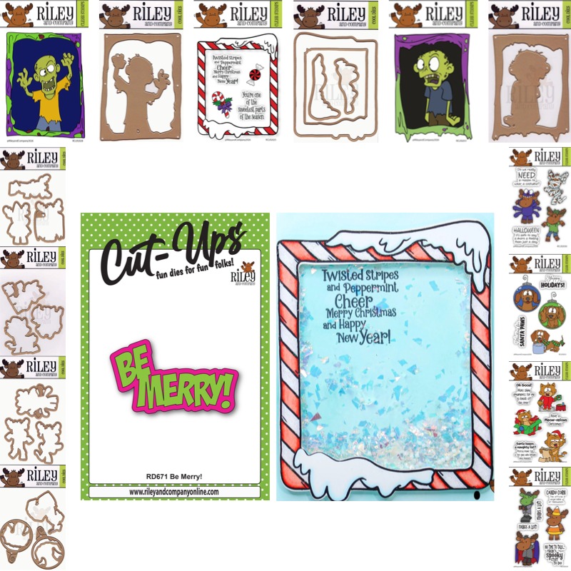 Zombie Snacks - Timbres et pochoir labyrinthe petite chose,