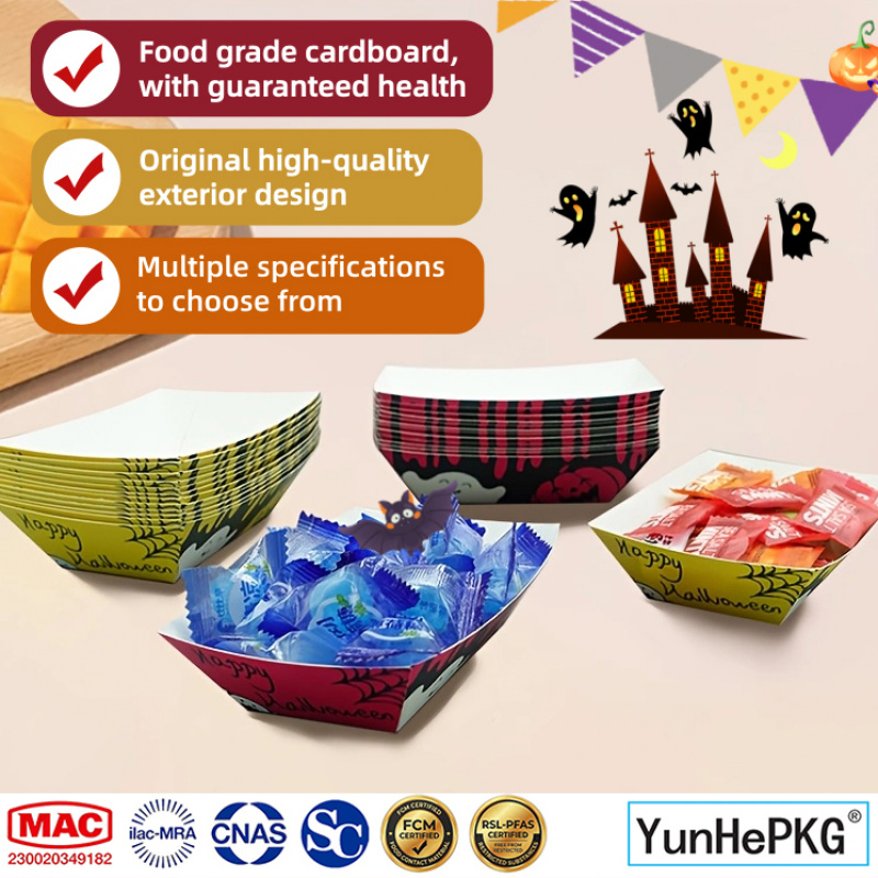 YunHePKG 100PCS Barquettes en  - Food Snacks That Are Black avis et prix