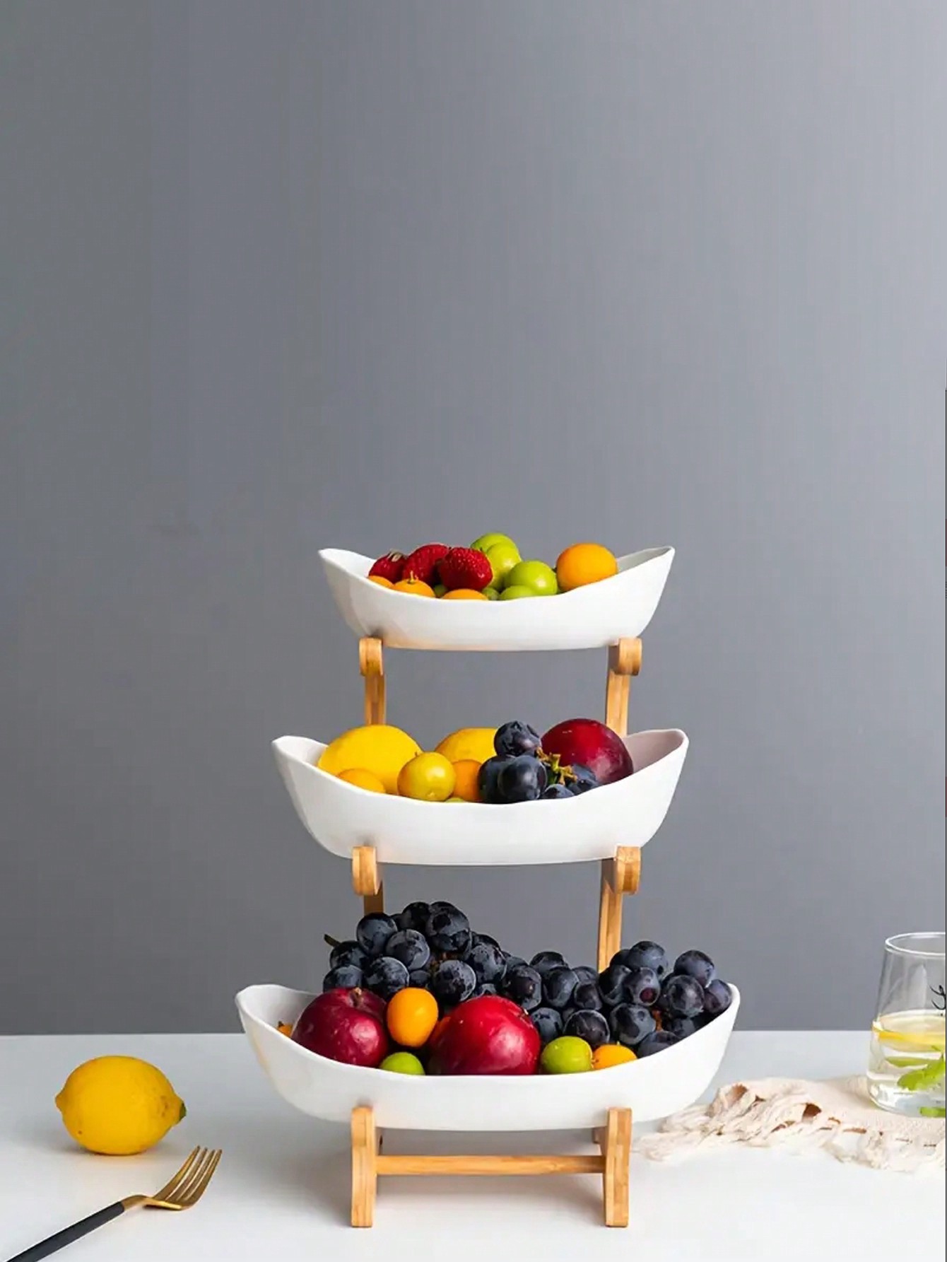 Panier à fruits en bois de lux - Snacks Food Gift Baskets avis et prix