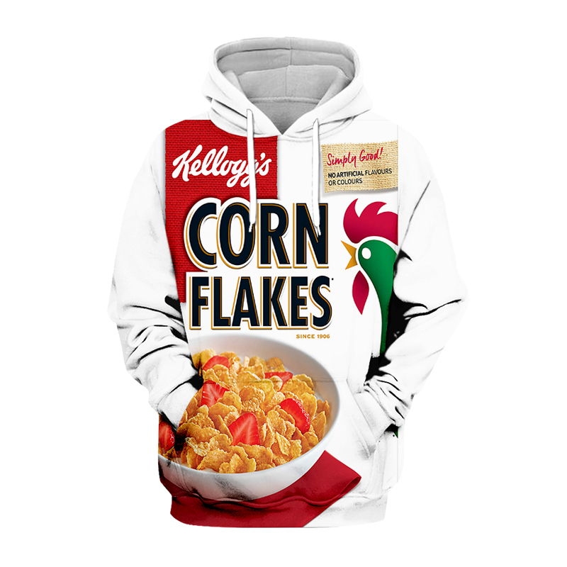 Sweats à capuche 3D à manches  - Food Snacks Brands avis et prix