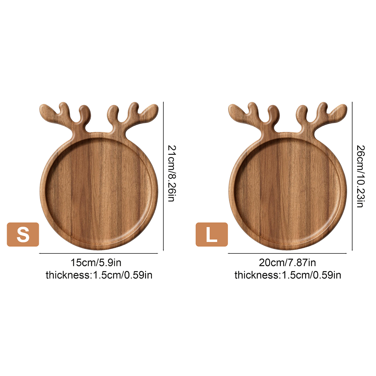 Assiette en bois ronde avec bo - Food Snacks For Christmas avis et prix