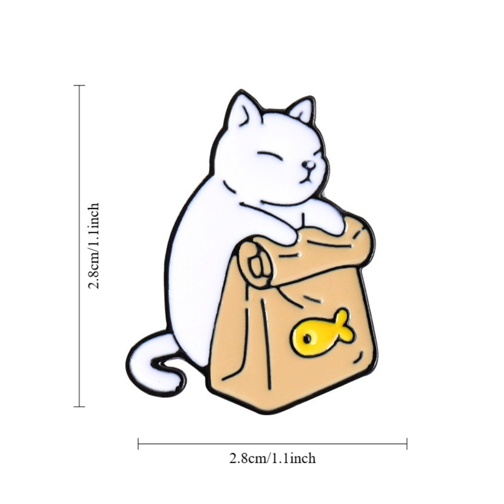 Badge Animal chat noir et blan - Food Snacks That Are Black avis et prix