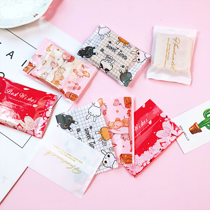 Sacs en plastique colorés floc - Food Snacks For Christmas avis et prix