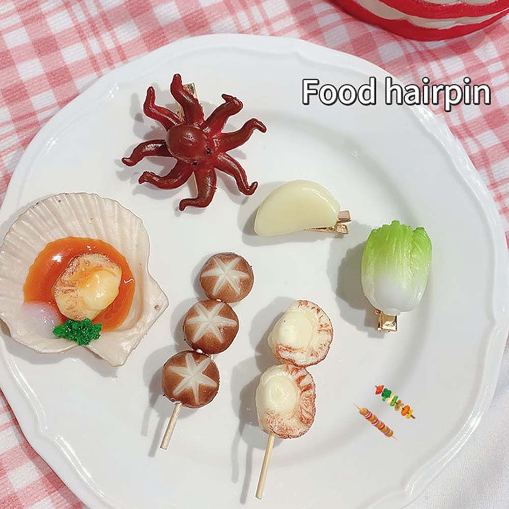 Pince à cheveux fantaisie en f - Korean Food Snacks avis et prix