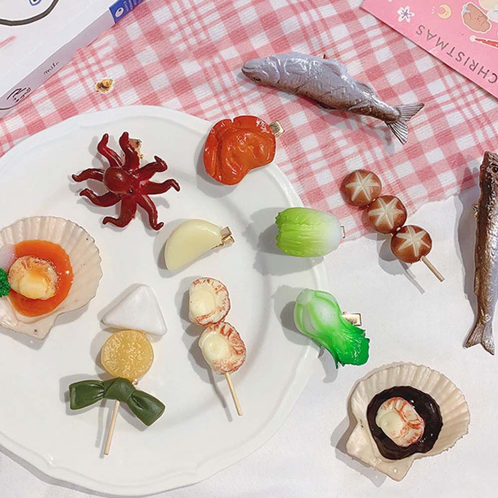 Pince à cheveux fantaisie en f - Korean Food Snacks avis et prix