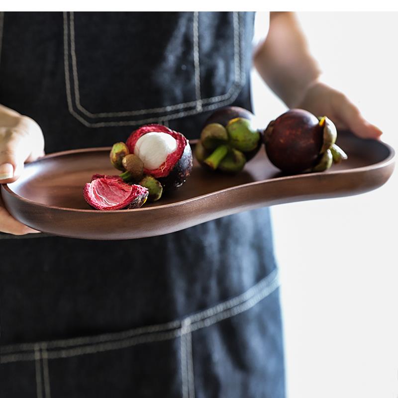Plateau en bois massif pur noy - Food Snacks That Are Black avis et prix