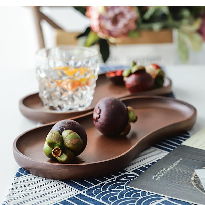 Plateau en bois massif pur noy - Food Snacks That Are Black avis et prix